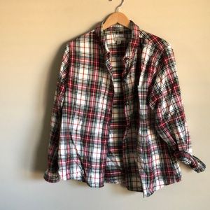 LL bean flannel shirt •
